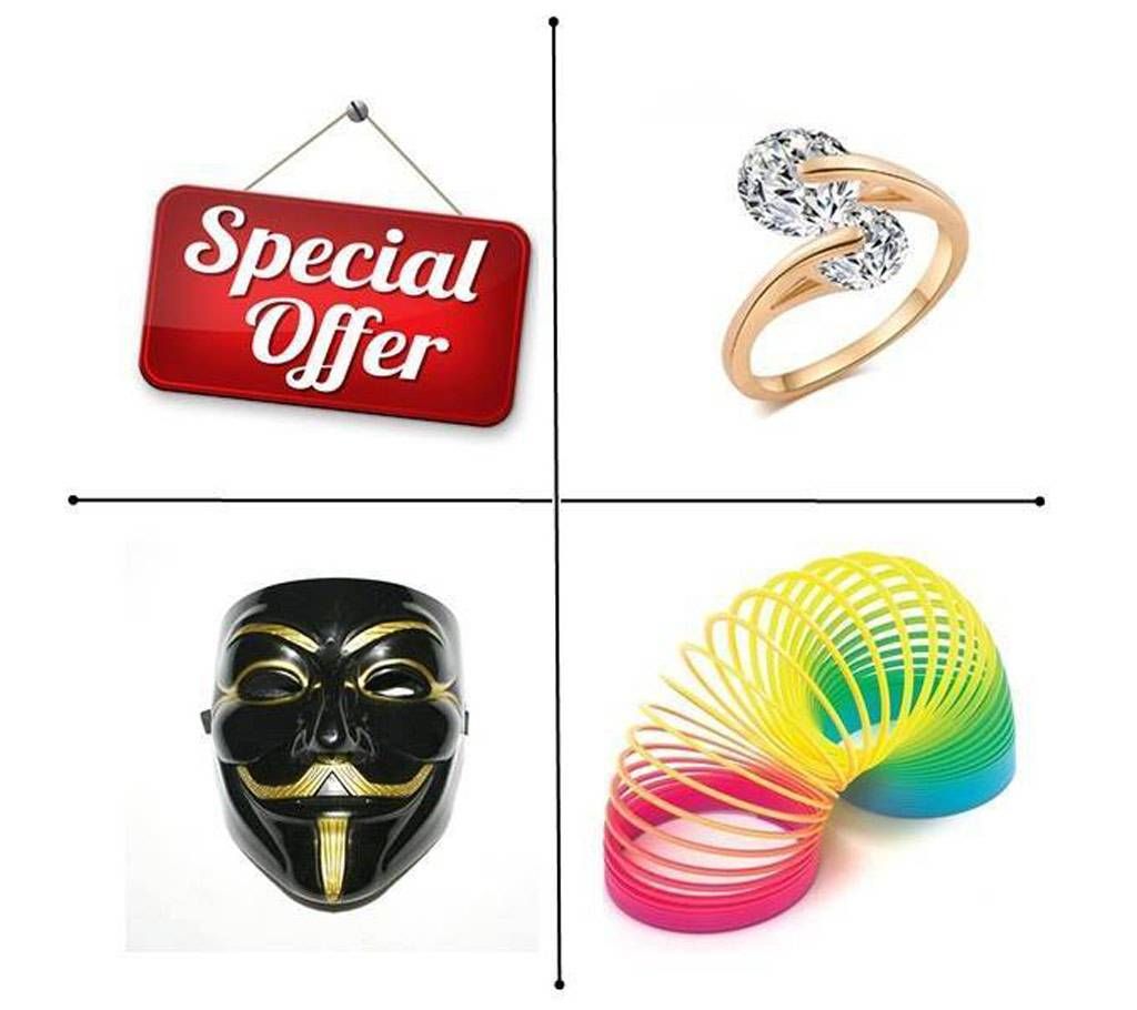 Finger Ring + Mask + Rainbow Spring Combo