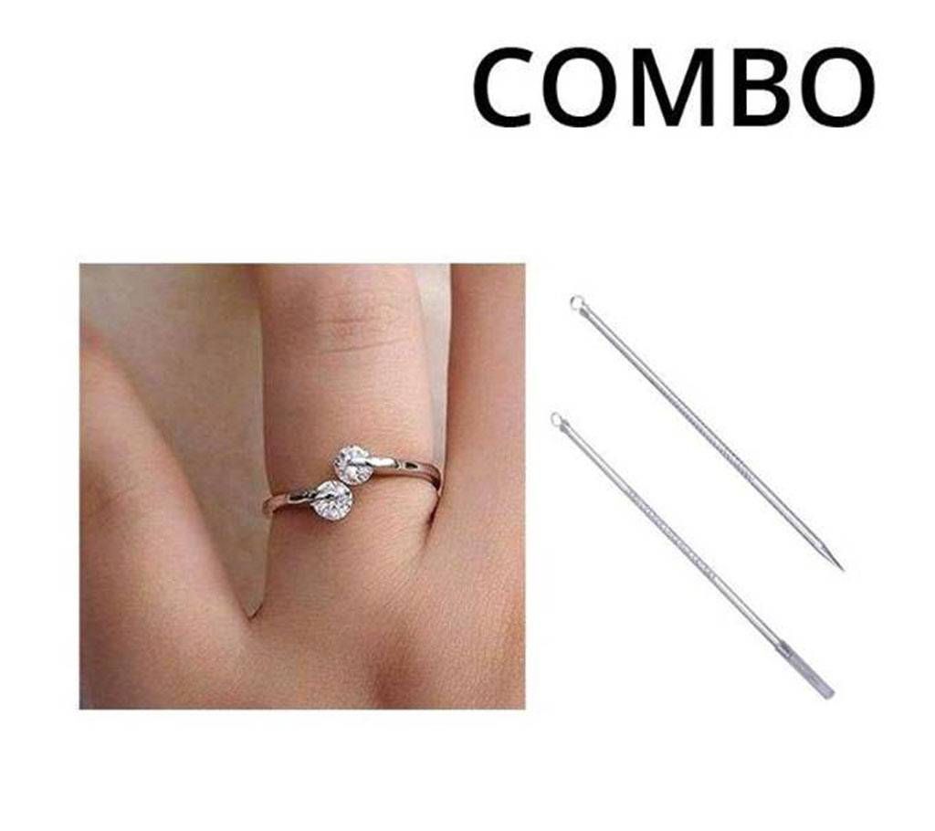 Combo of Comedone Remover and Finger Ring