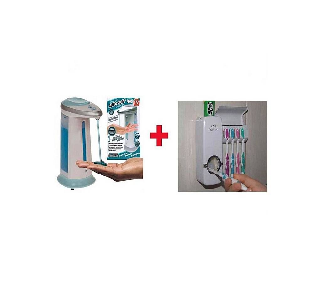 Combo of Toothpaste Dispenser + Soap Dispenser