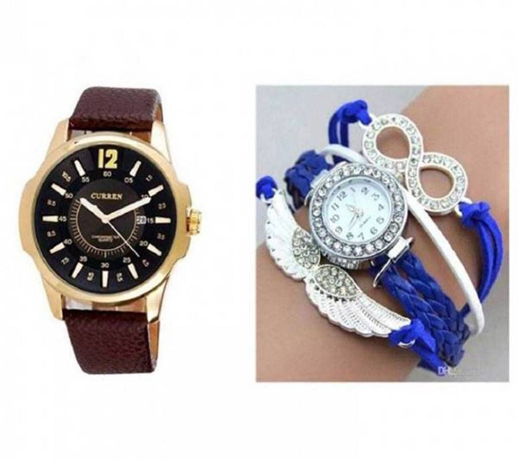 Combo couple watch