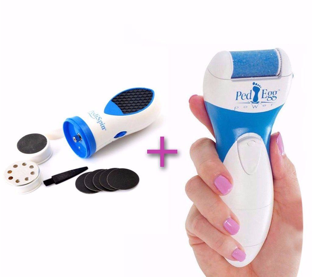 Pedi spin electric pedicure kit+Ped Egg Power Pedicure Device combo