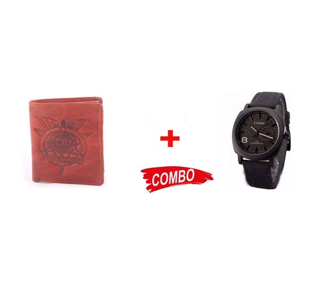 cid wallet + curren chorno watch super combo
