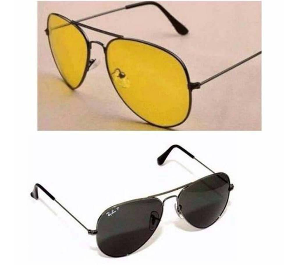Night vision sunglass and RayBan copy sunglass combo