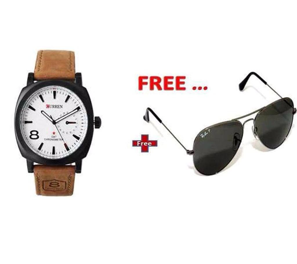 Gents Watch+ gents Sunglasses Combo Offer