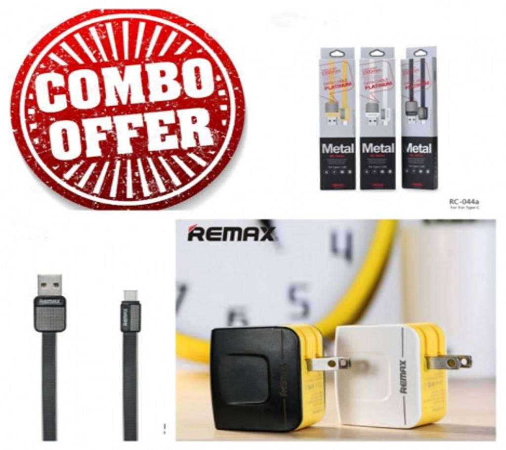 Combo Offer Remax Quick Charger + Remax Metal- micro usb Fast Charging cable