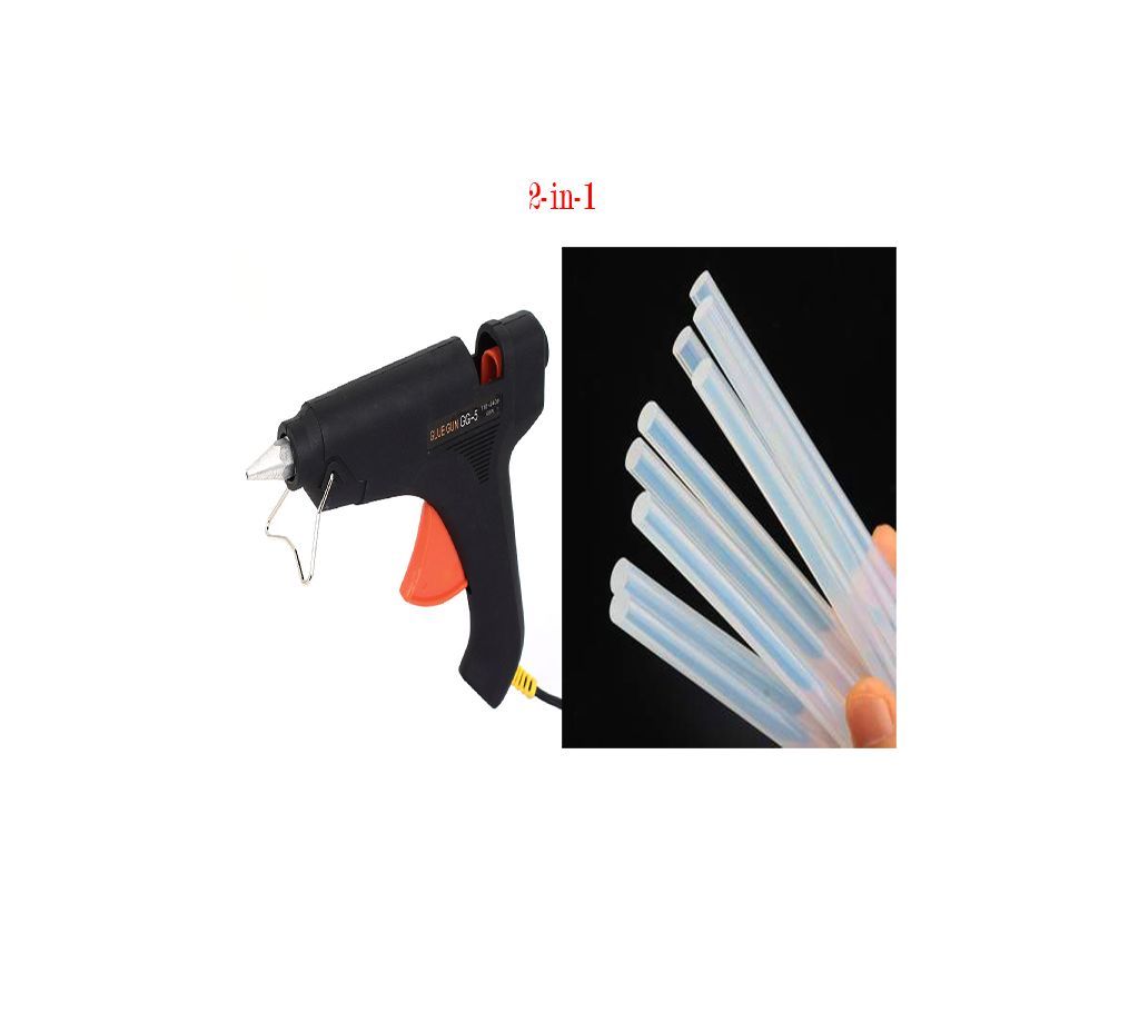 2-in-1 Combo Ofeer - Electric Glue Gun Hot Melt & Glue Stick for Electric Glue Gun (10 PCS)