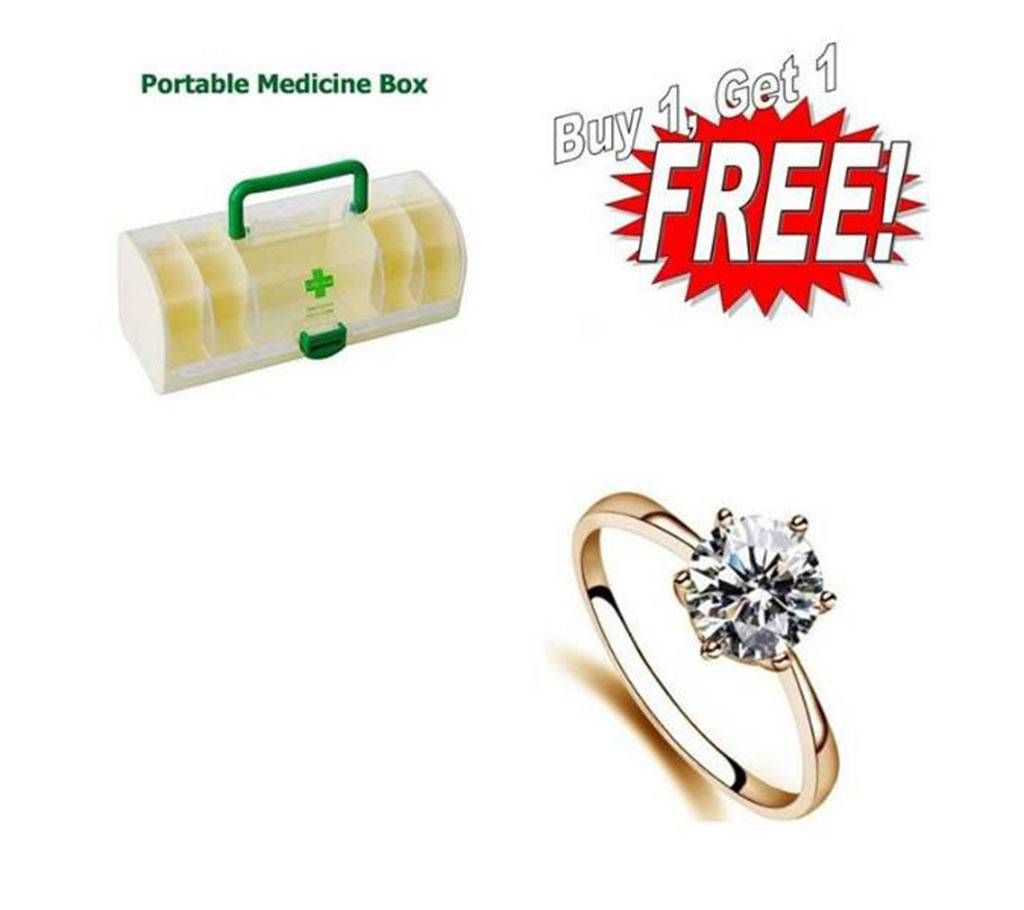 Buy One Medicine Carry Box & Get One Finger Ring Free