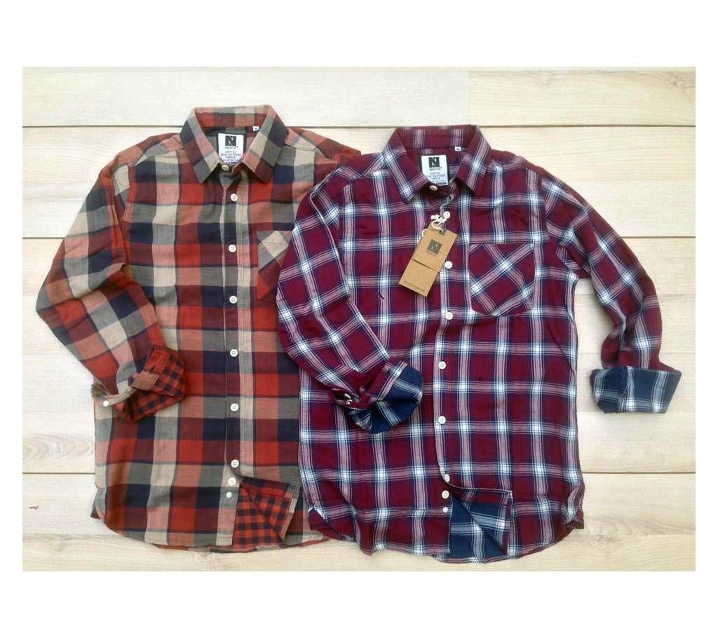 Cotton Casual Full Sleeve Shirt For Men 