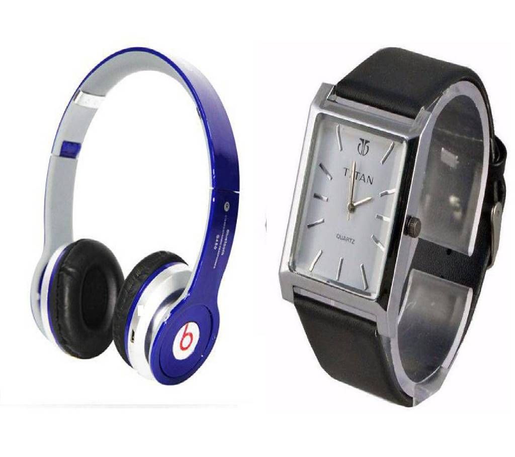 Beats Solo HD Wired Headphones (Copy) + TITAN Gentts Watch