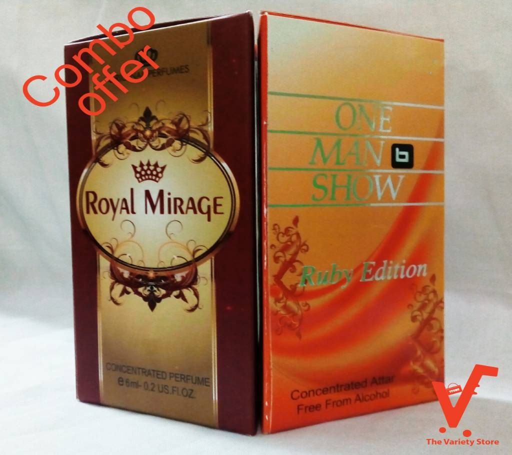 One man show + Royal Mirage Attar 6ml each Bangladesh