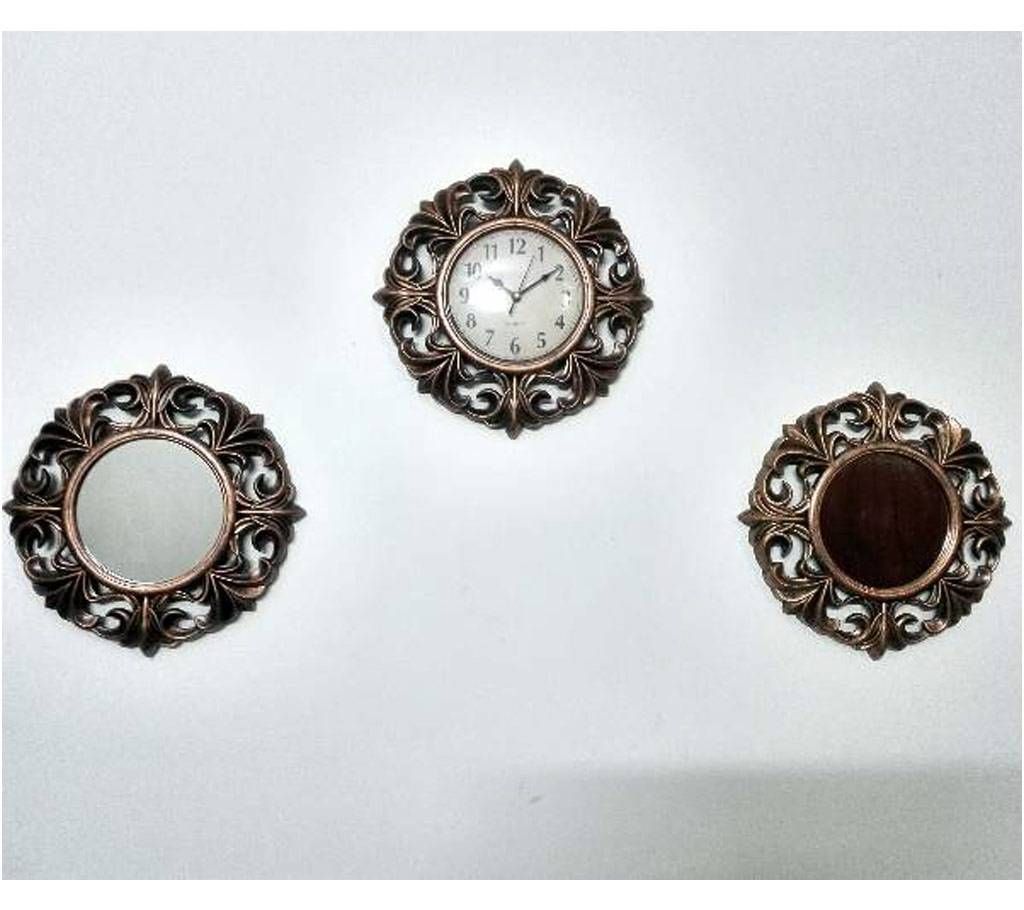 1 Wall Clock & 2 Looking Glass