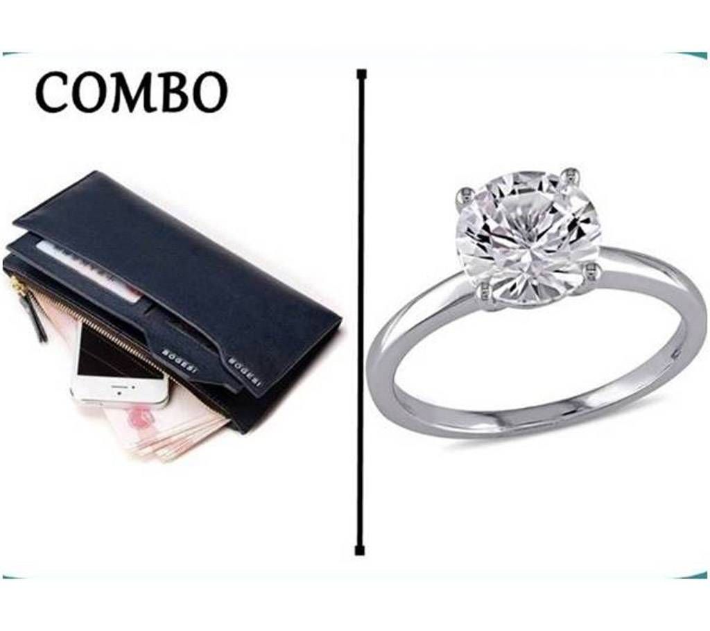 Combo of Long Wallet & Finger Ring