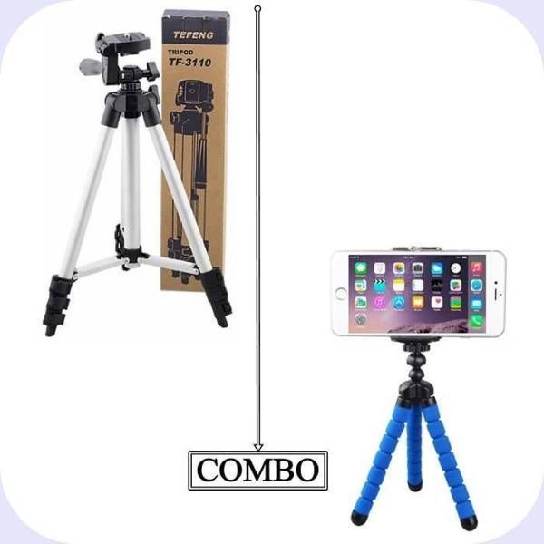 Combo of Tripod - 3110 Camera Stand and Mobile Sta