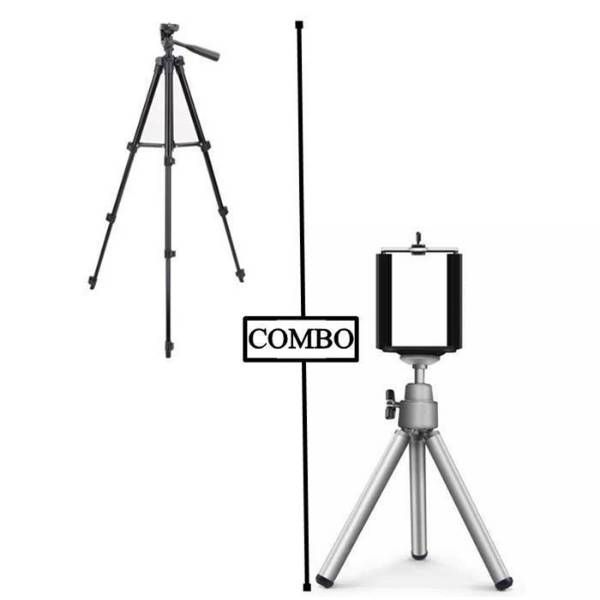Combo of Tripod - 3120 Camera Stand and Mobile Sta