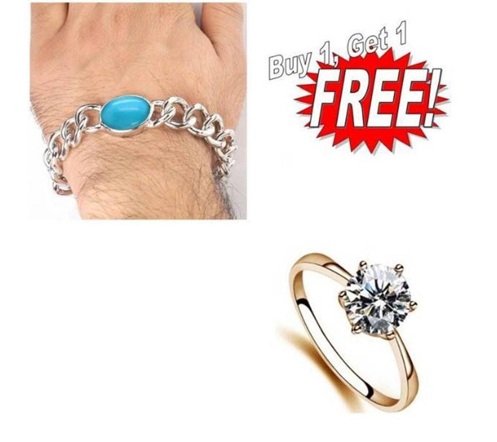 Buy One Finger Ring Get One Salman Khan Bracelet Free