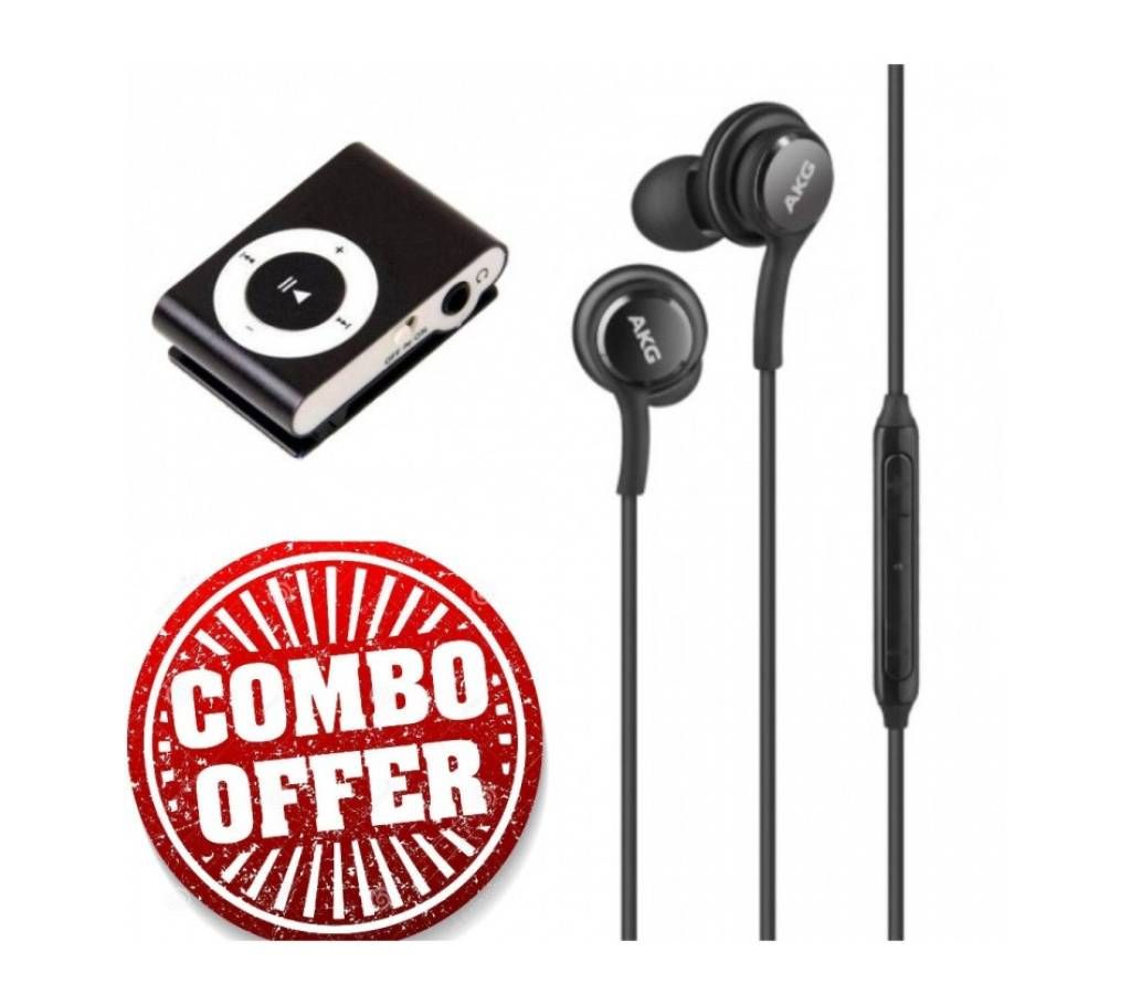 Combo-4 ( Digital mini MP3 Player + AKG Earphone)