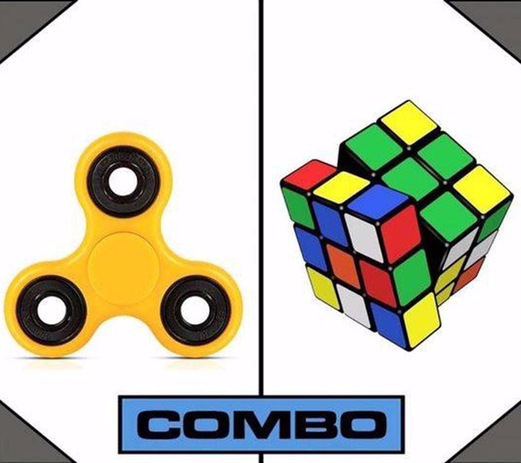 FIDGET Spinner +RUBIK'S Cube Combo 