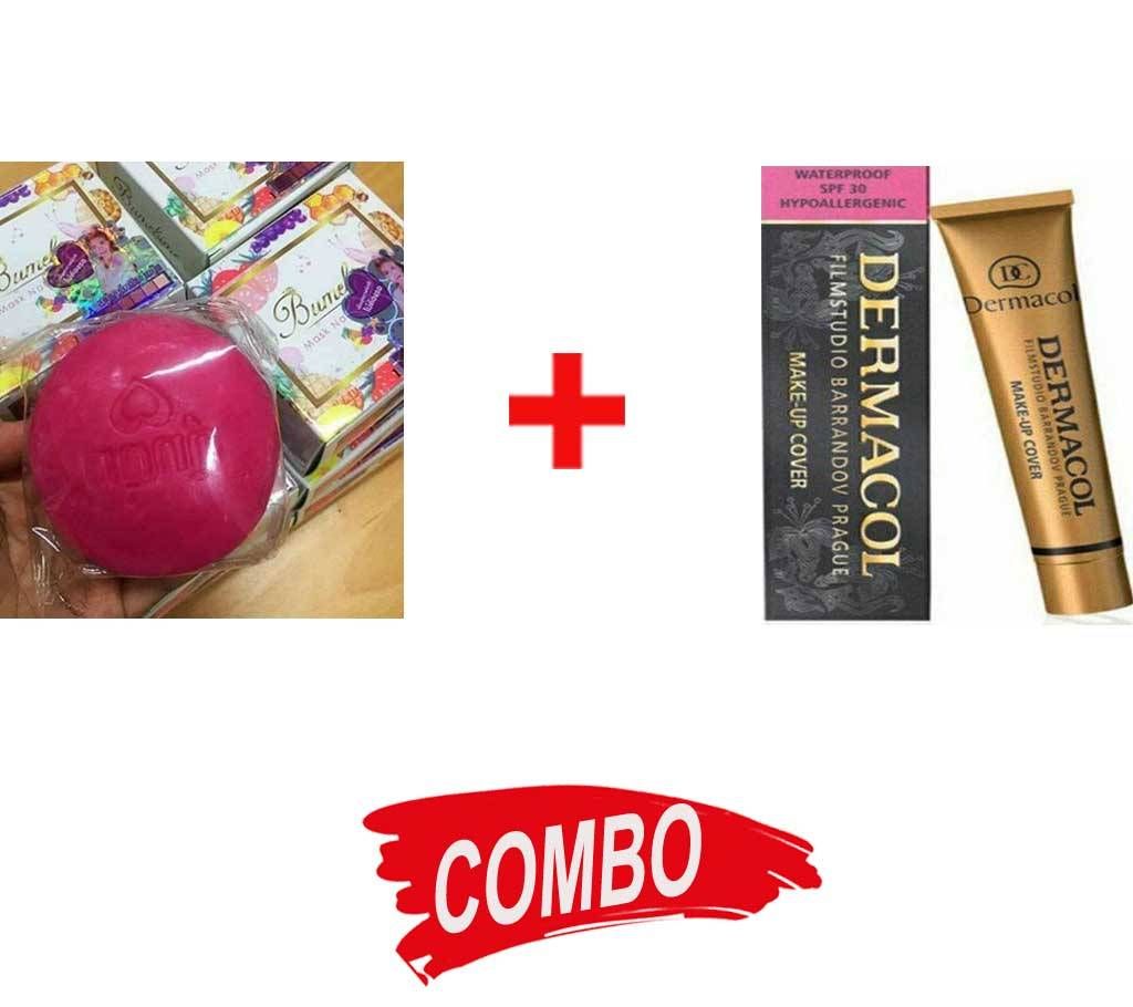 Bumebime Whitening Soap (Thailand) +Dermacol Makeup Foundation 30g UK Combo 