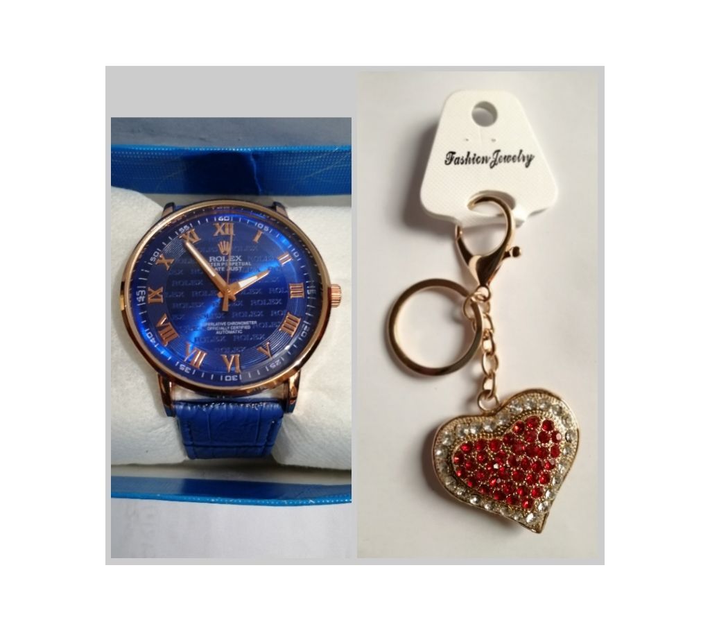 Rolex watch + Key Ring