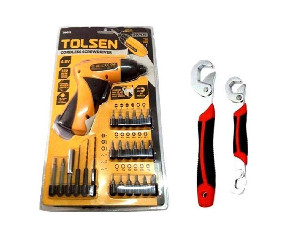 Tolsen Electric screwdriver + Snap's Grip Combo