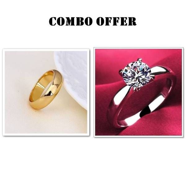 Combo offer Gold plated Finger Ring for man and women