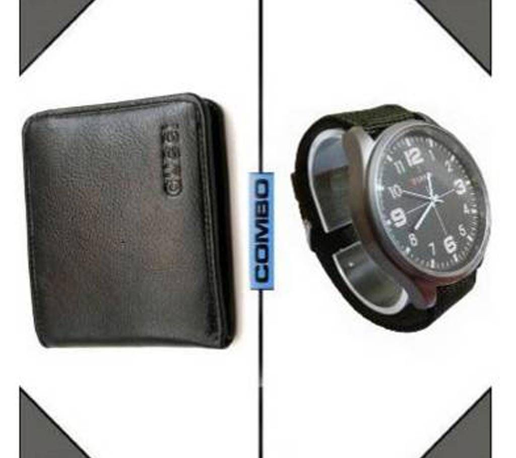 Curren gents watch and Gucci wallet (Copy) combo