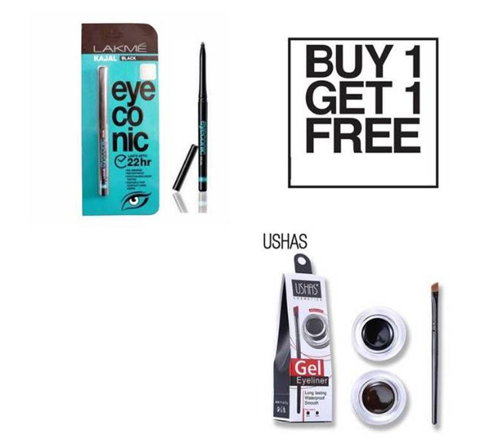 Buy One Eyeliner  Gel & Get One Eyeconic Kajal Free