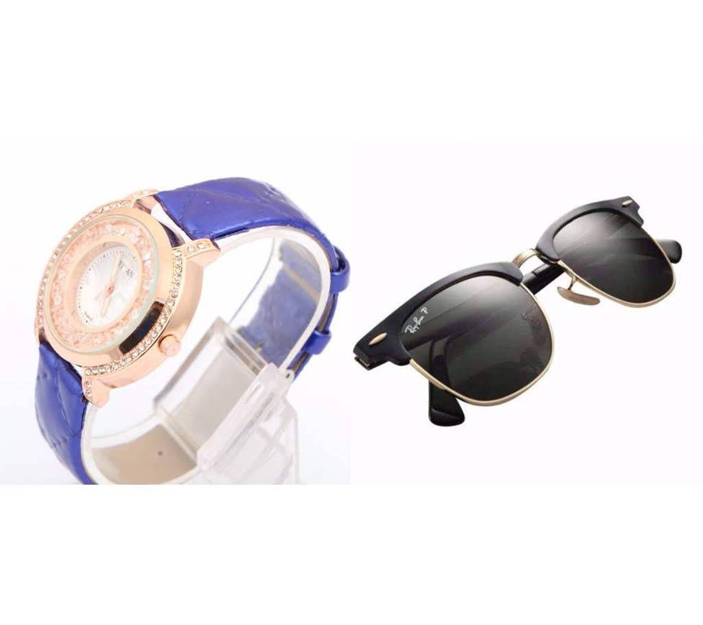 TITAN ladies wrist watch+RAYBAN sunglasses 