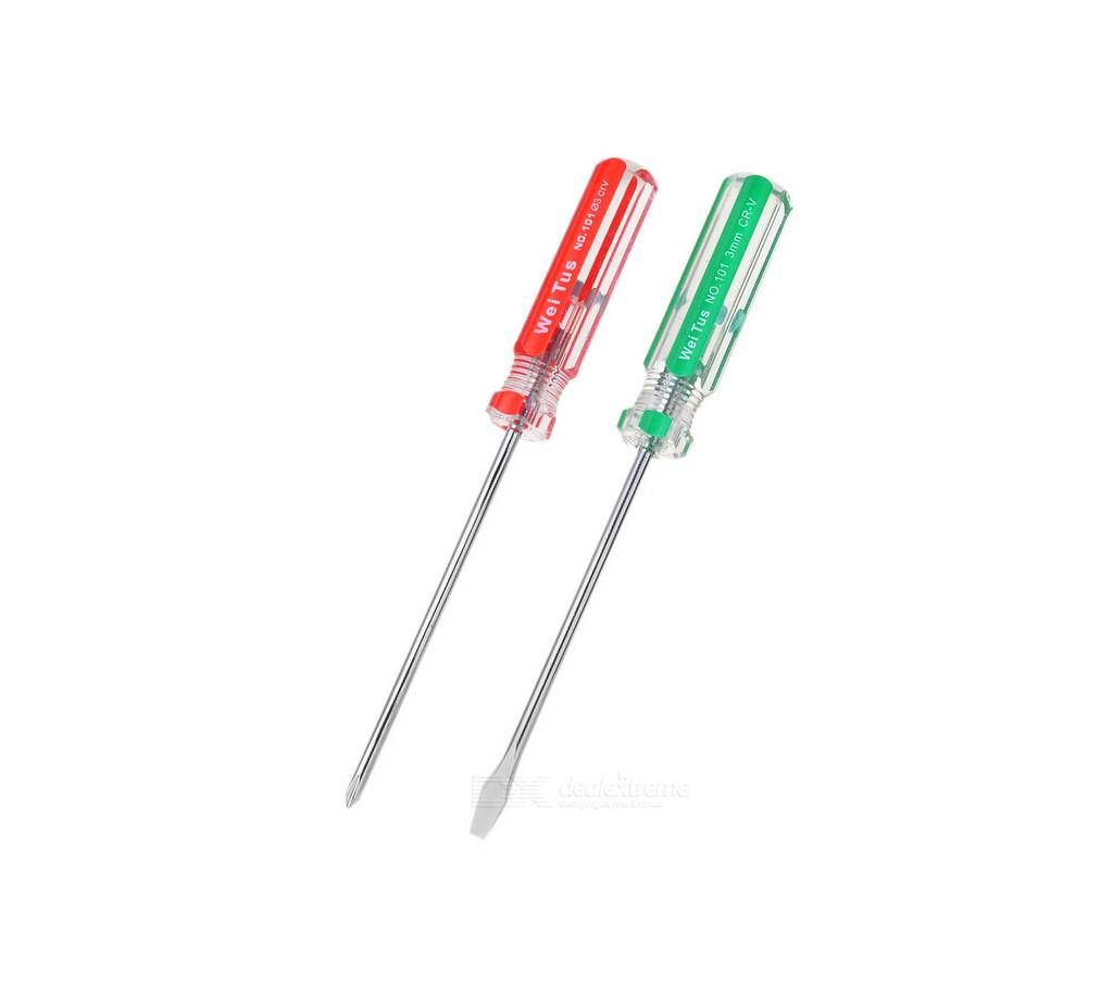 High Qualities 3mm Slotted & Phillips mini Screwdriver Combo pack
