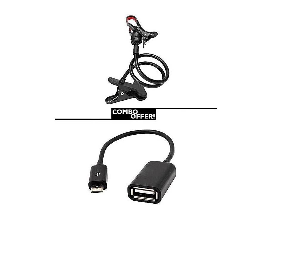 Universal mobile holder+OTG cable