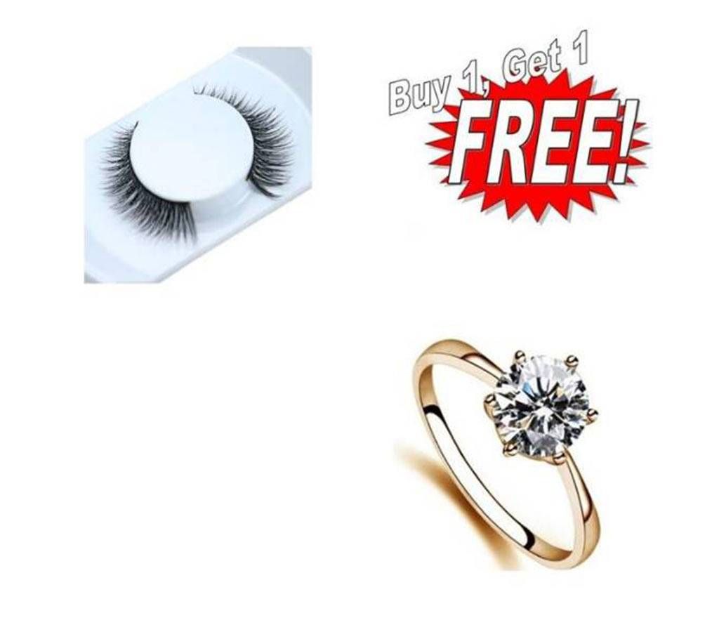 Buy One Finger Ring Get One Eye lash Papri Free