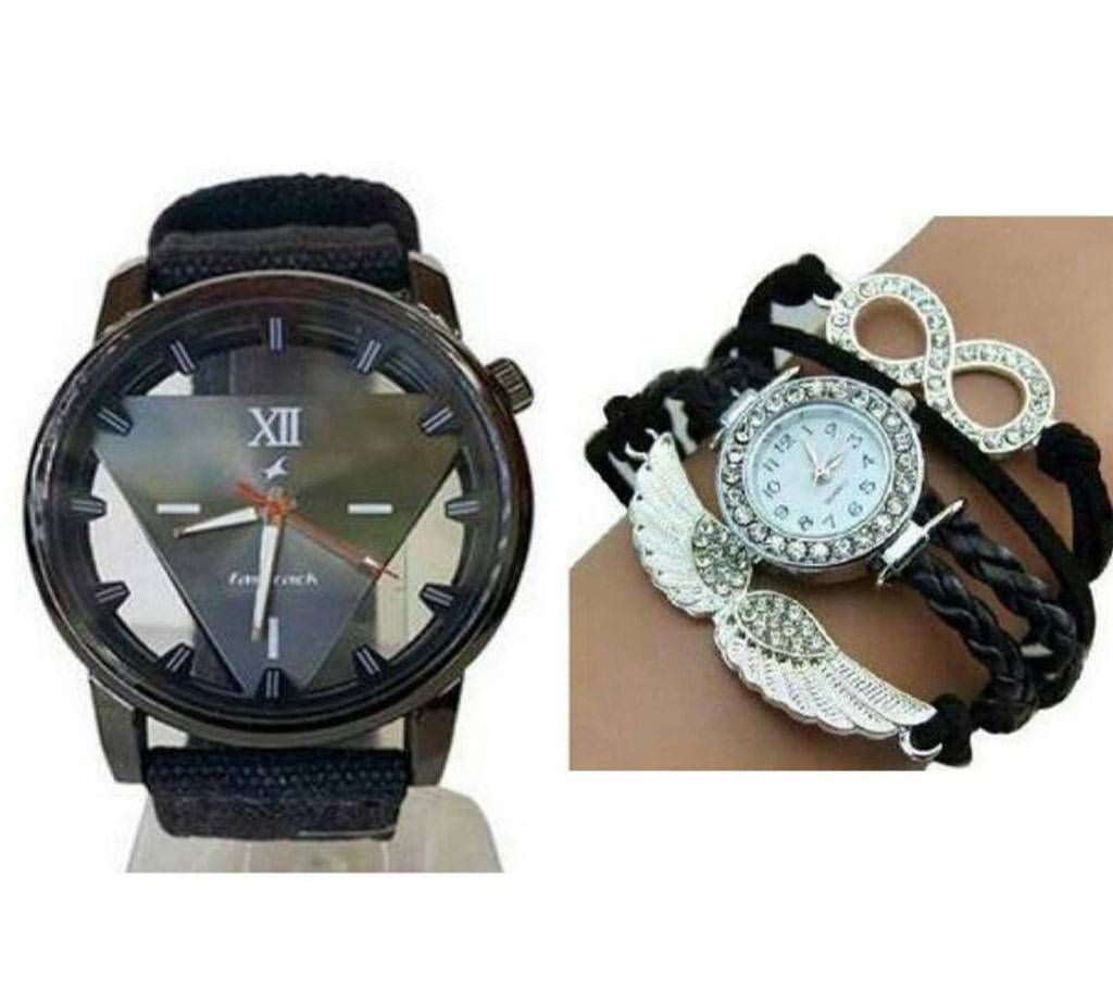 Fastrack Gentts Watch (Replica) with a Ladies Watch