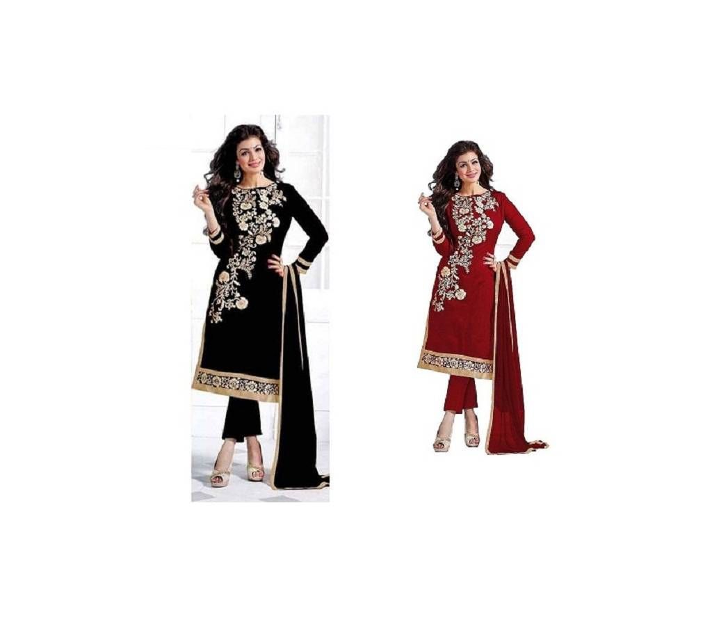 Unstitched block printed  combo-4