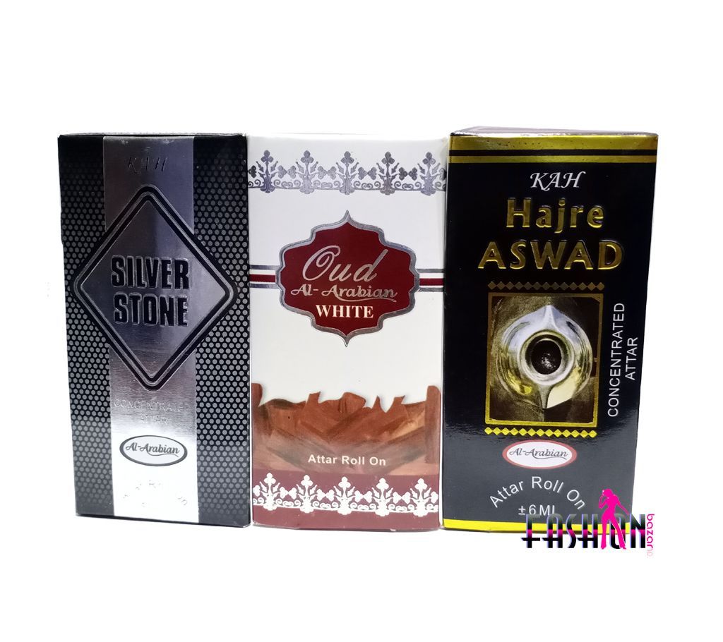 3 pcs roll on concerted perfume( attar) each 6 mal