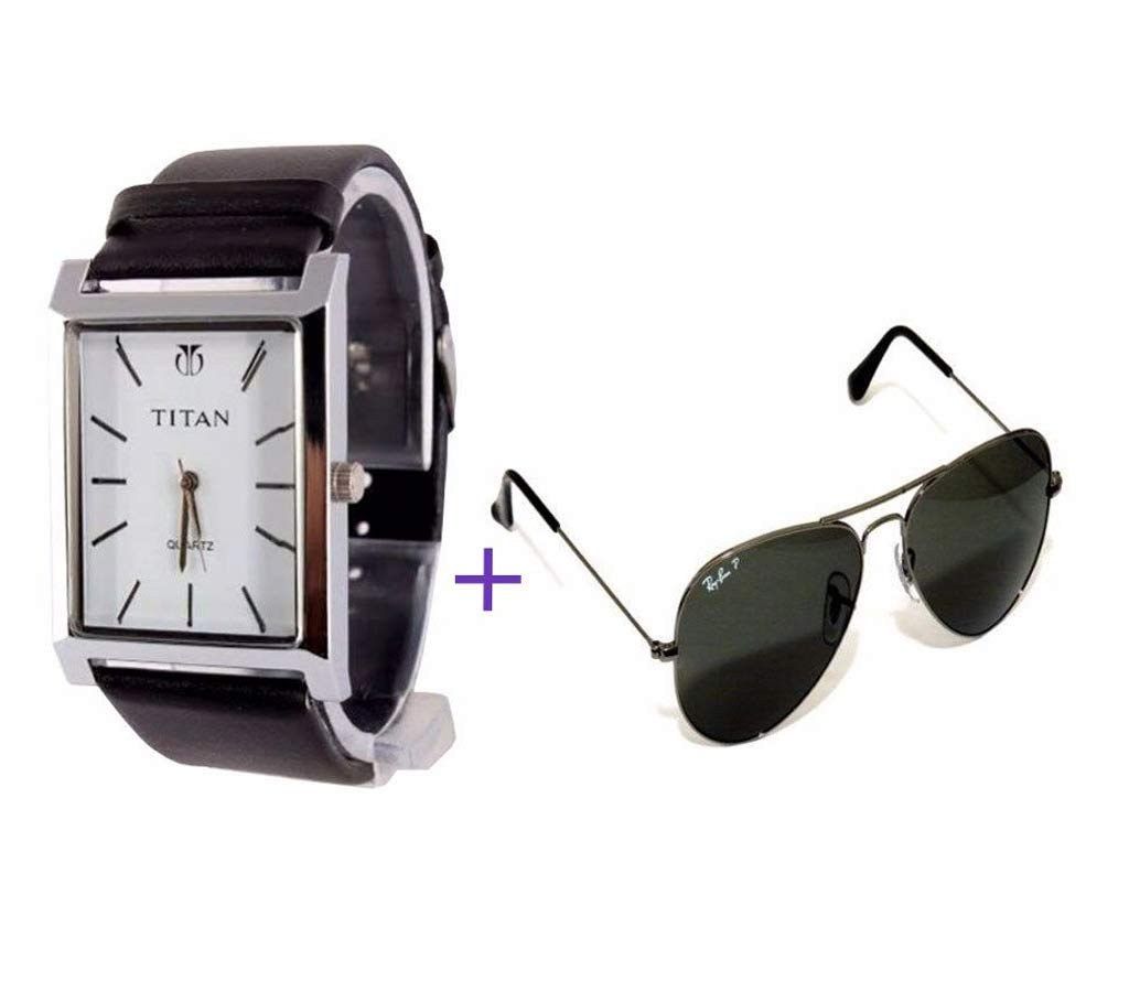 Ray-Ban (copy) sunglasses+TITAN (Copy) gents watch