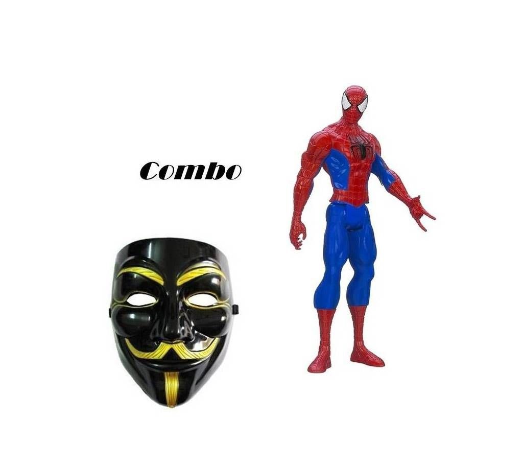 Vendetta Mask and Spider Man toy  combo