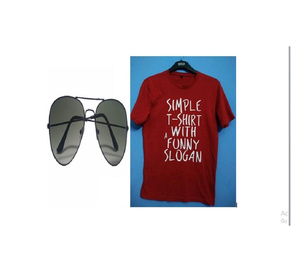 TSHIRT & SUNGLASS Combo 