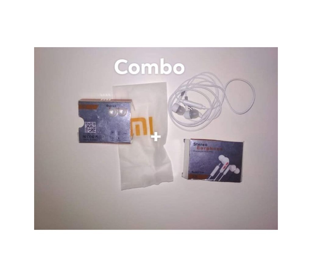 Mi stereo headphone - 2 Pcs combo