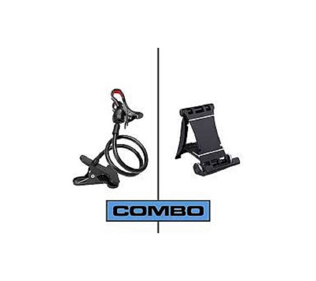 Combo of Multi Mobile Tablet Stand and 360 Rotate Mobile and Tablet Stand