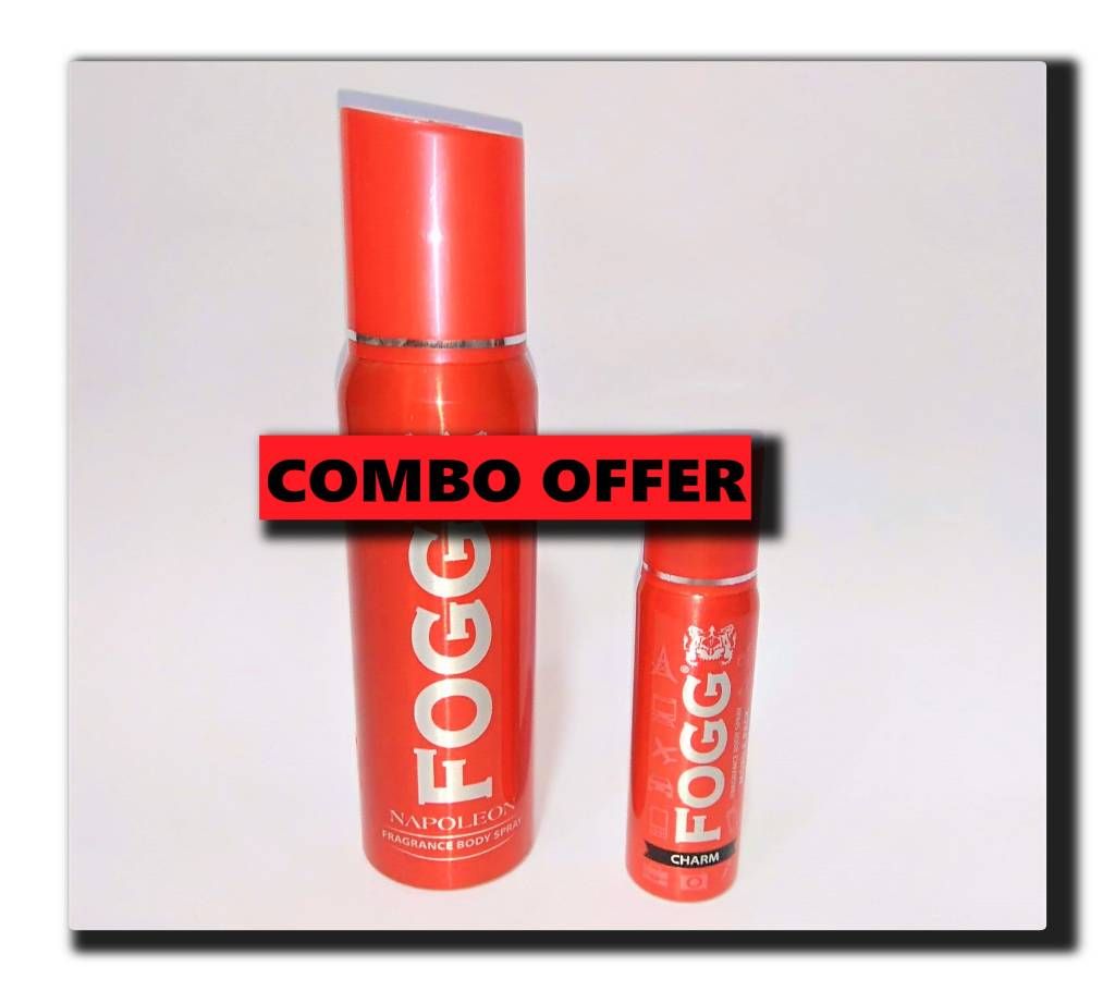 2 COMBO Pack FOGG  Body spray 120ml & 25ml (India)