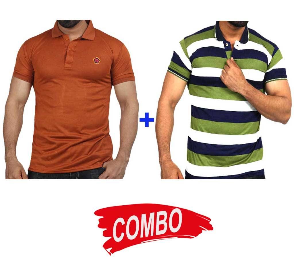 Half Slip Polo Shirt For Men + Half Slip Polo Shirt For Men Combo Offer 