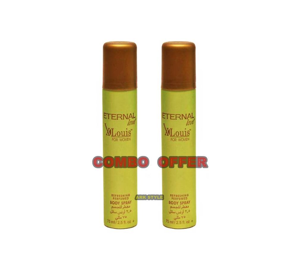ETERNAL LOVE XLOUIS women Body Spray -75ml-UAE