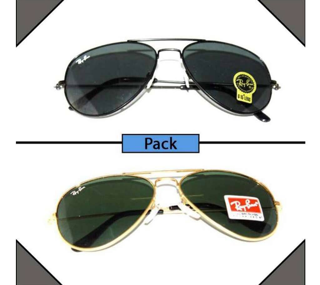 Pack of 2 Ray Ban Aviator Men's Sunglasses
