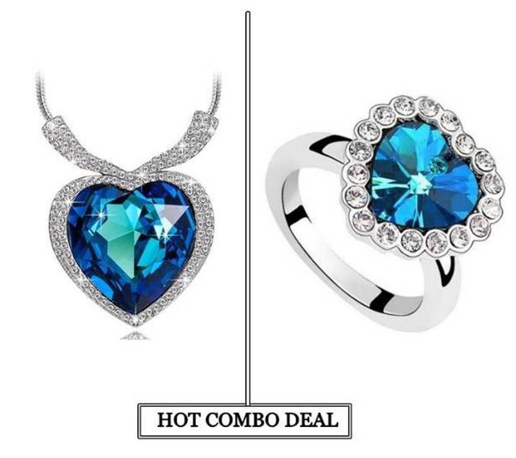 Titanic Heart Shaped pendant and finger ring