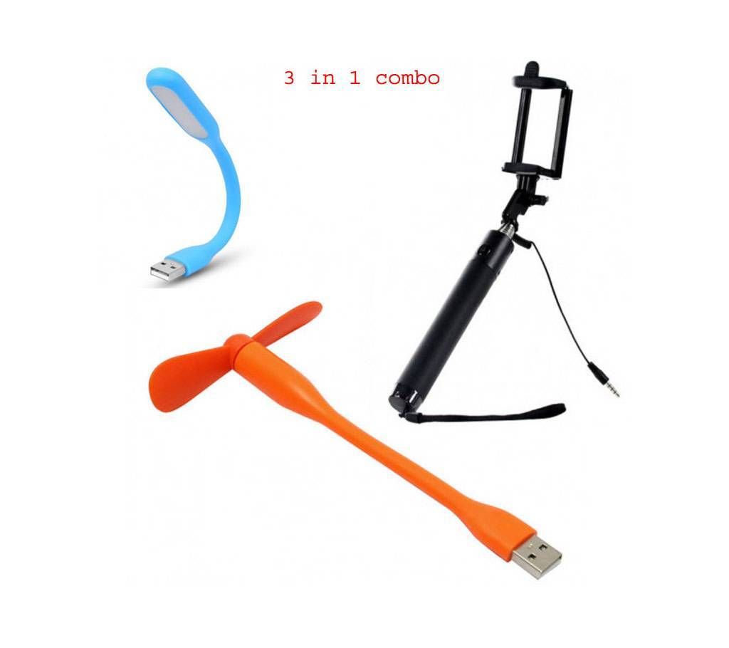USB LED Light+ Fold able Smart Selfie Stick