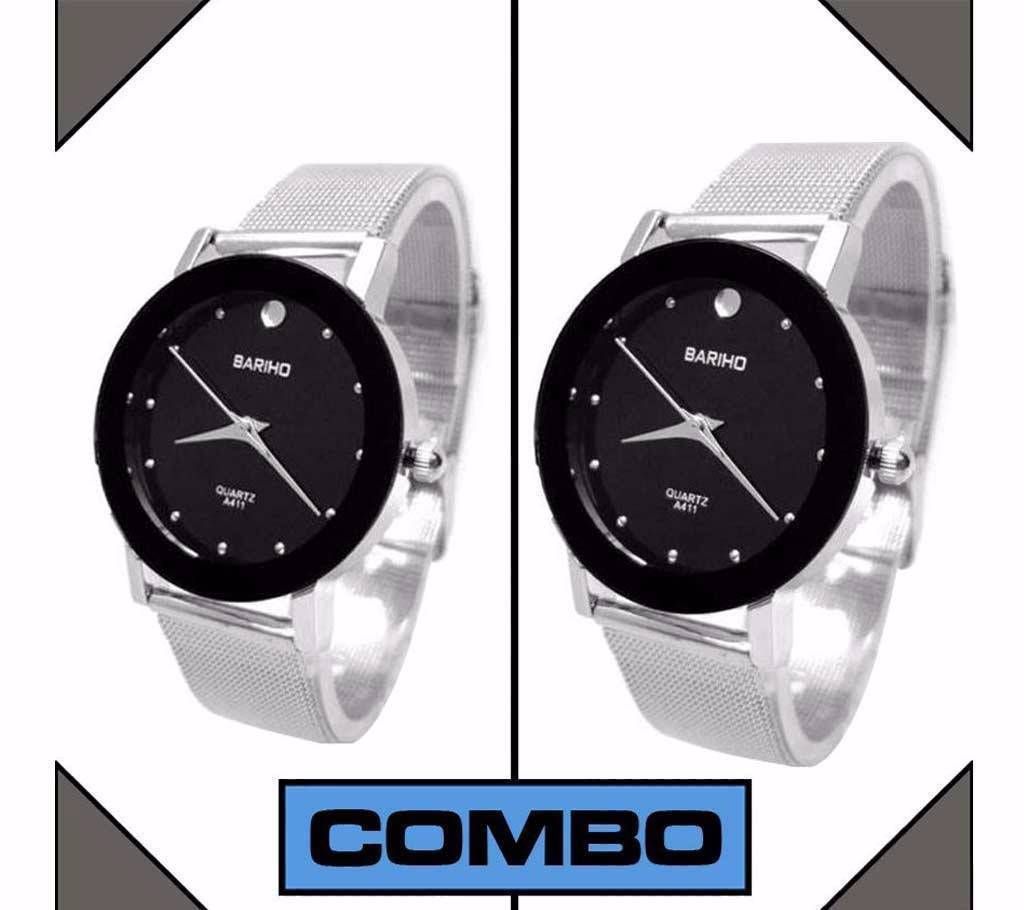 Bariho mens wrist watch- 2 pieces combo 