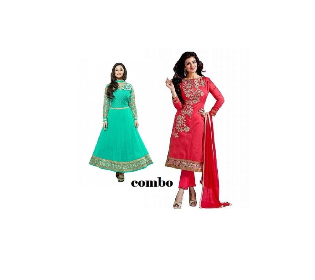 Unstitched block printed  combo-13