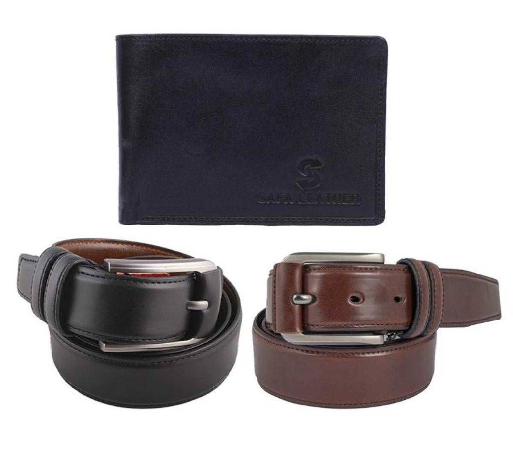 3 Combo Pack Belt Wallet For Man-CSBW-17