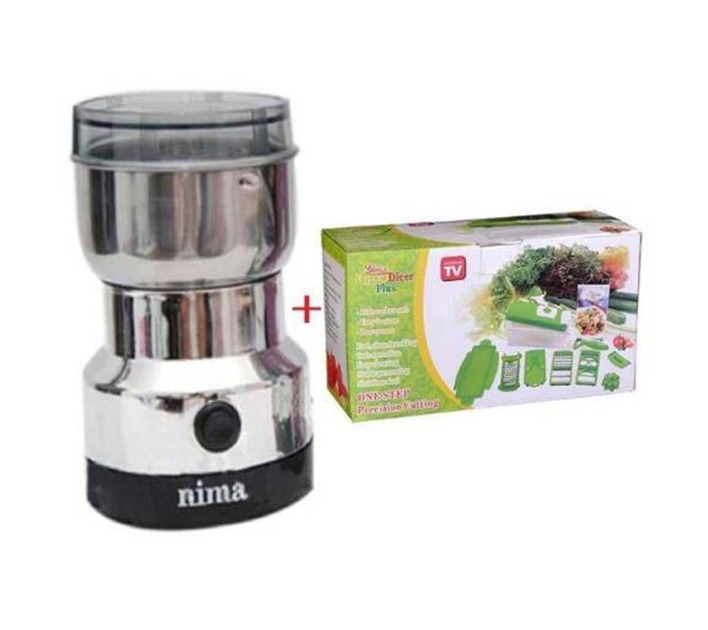 Nima Electric Spice Grinder & Genius Nicer Dicer Plus Combo Offer 