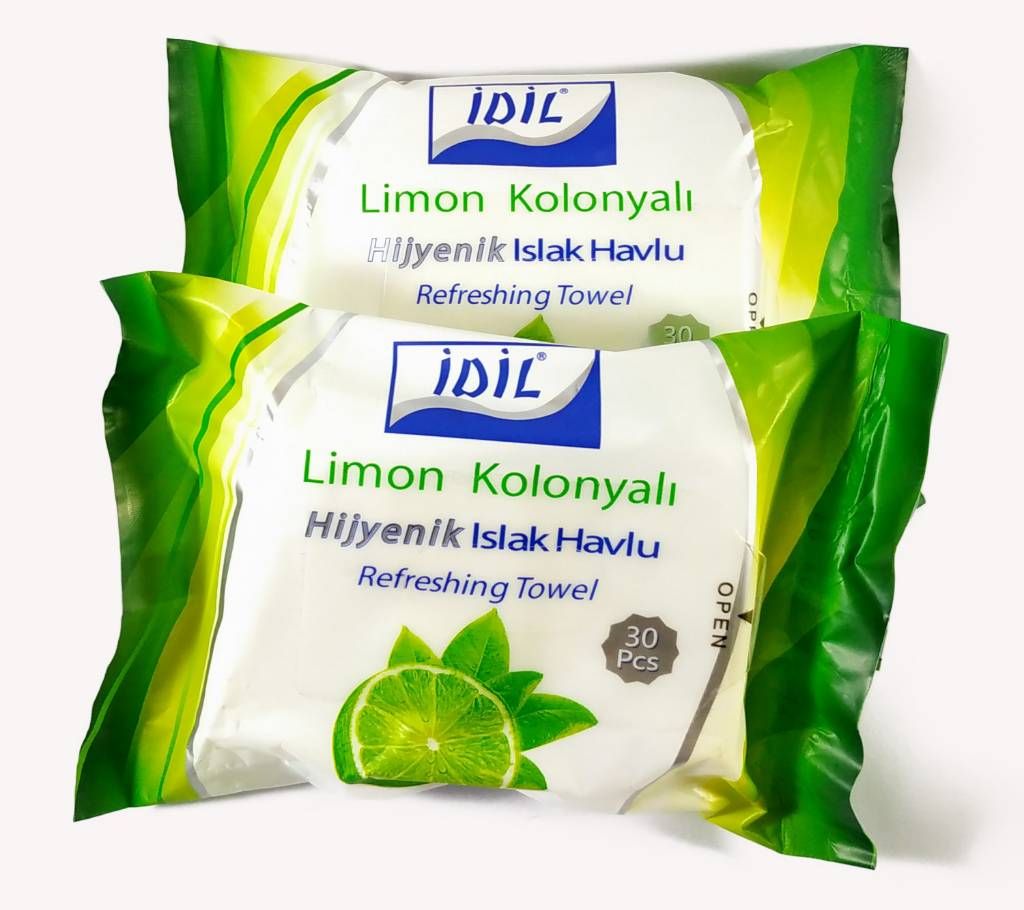IDIL wet towal tissue (Large size) - 30 pcs x 2 Pack